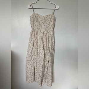 H&M floral linen dress